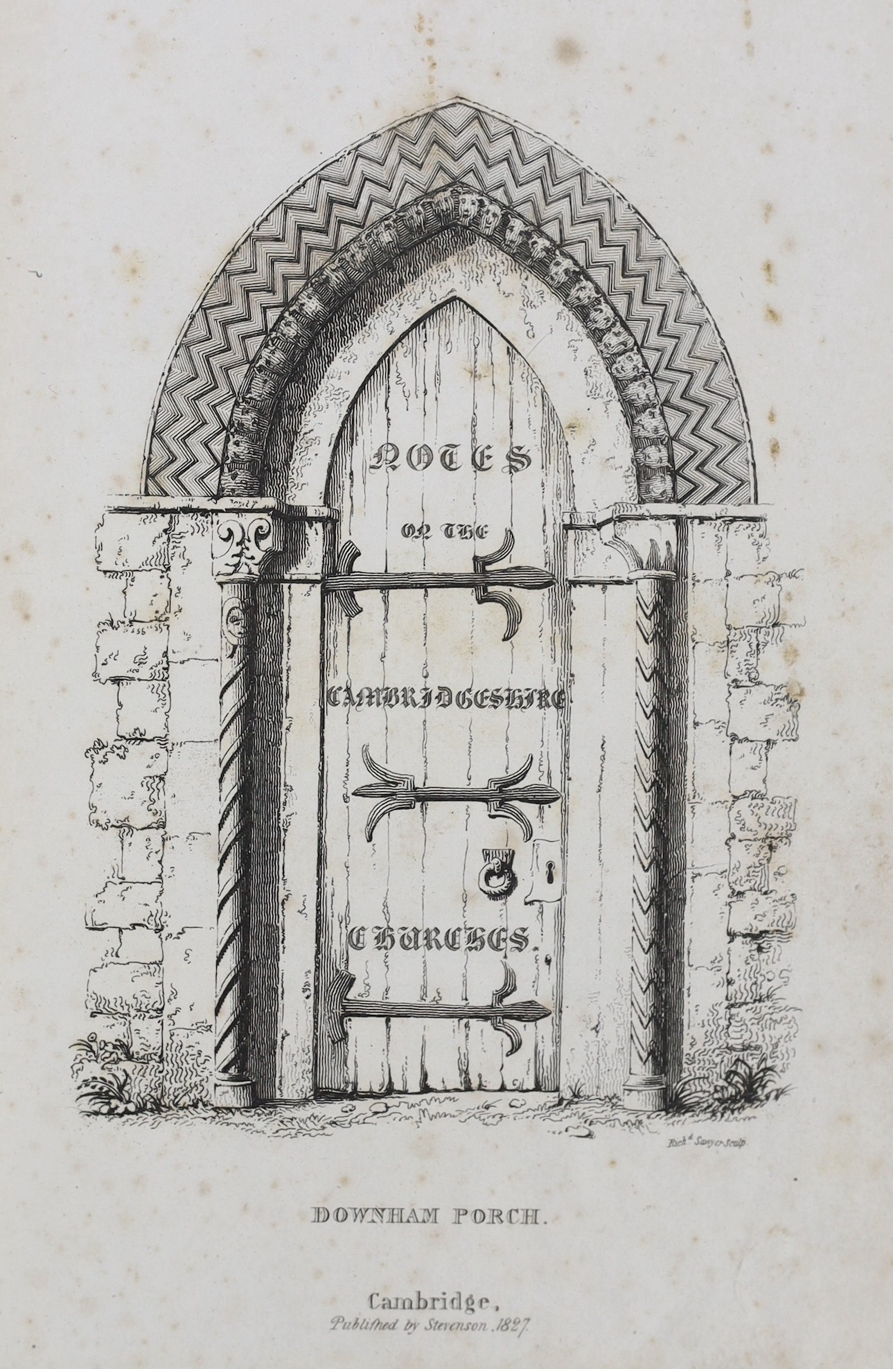 CAMBS: Gorham, George Cornelius - The History and Antiquities of Eynesbury and St. Neots in Huntingdonshire; and of St. Neots in the County of Cornwall ... num. plates and text engravings; rebound gilt half calf and marb